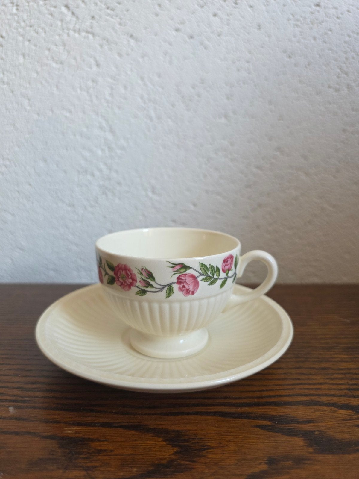 Wedgwood kop en schotel - Etruria Barlaston Edme Rose, Ophalen of Verzenden