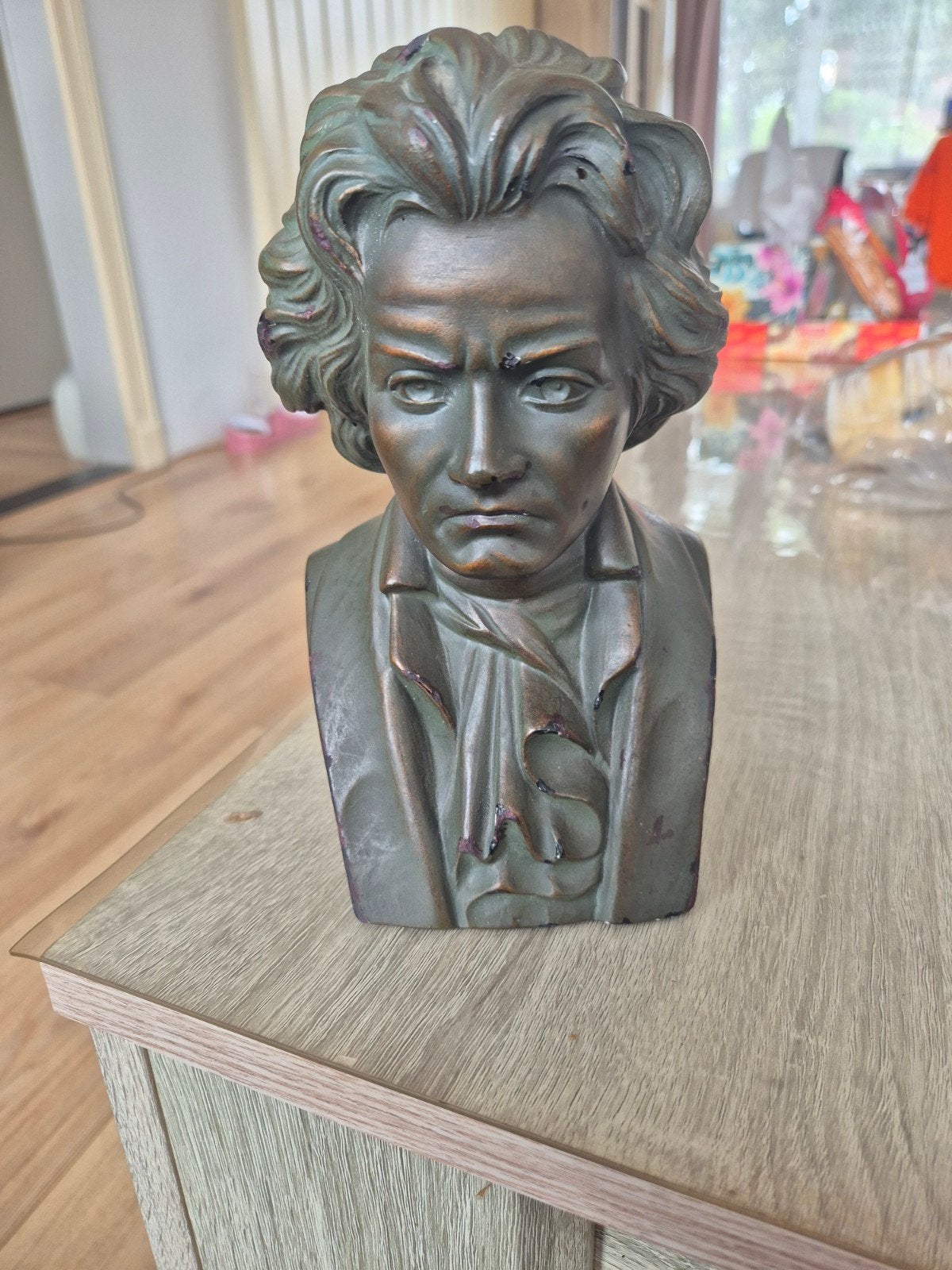 Vintage Beethoven Buste - Bronskleurig, Ophalen of Verzenden
