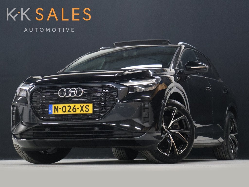 Audi Q4 e-tron 40 Launch edition S Competition 77 kWh [SCHUI, Auto's, Automaat, Achterwielaandrijving, Gebruikt, Zwart