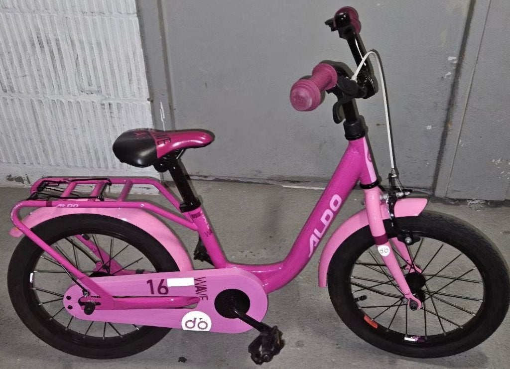 Meisjesfiets Aldo, Ophalen, Terugtraprem, Gebruikt, 16 inch