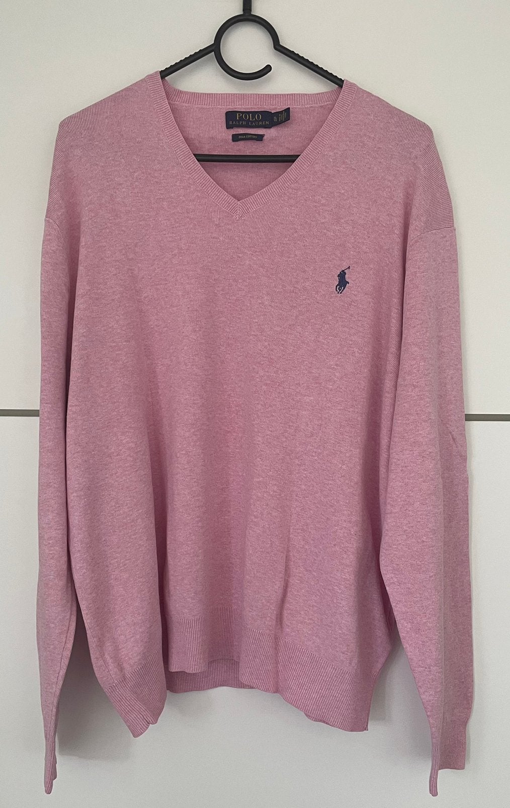 Ralph Lauren Polo v-hals trui maat XL, Ophalen of Verzenden, Zo goed als nieuw, Maat 56/58 (XL), Roze