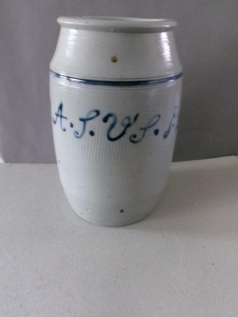 grote inmaak grijs GRES pot. helemaal gaaf, Ophalen of Verzenden