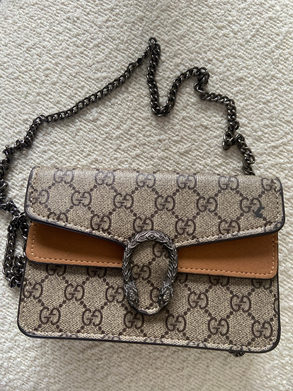 Gucci Dionysus GG Supreme schoudertasje, Ophalen, Gebruikt, Beige, Schoudertasje