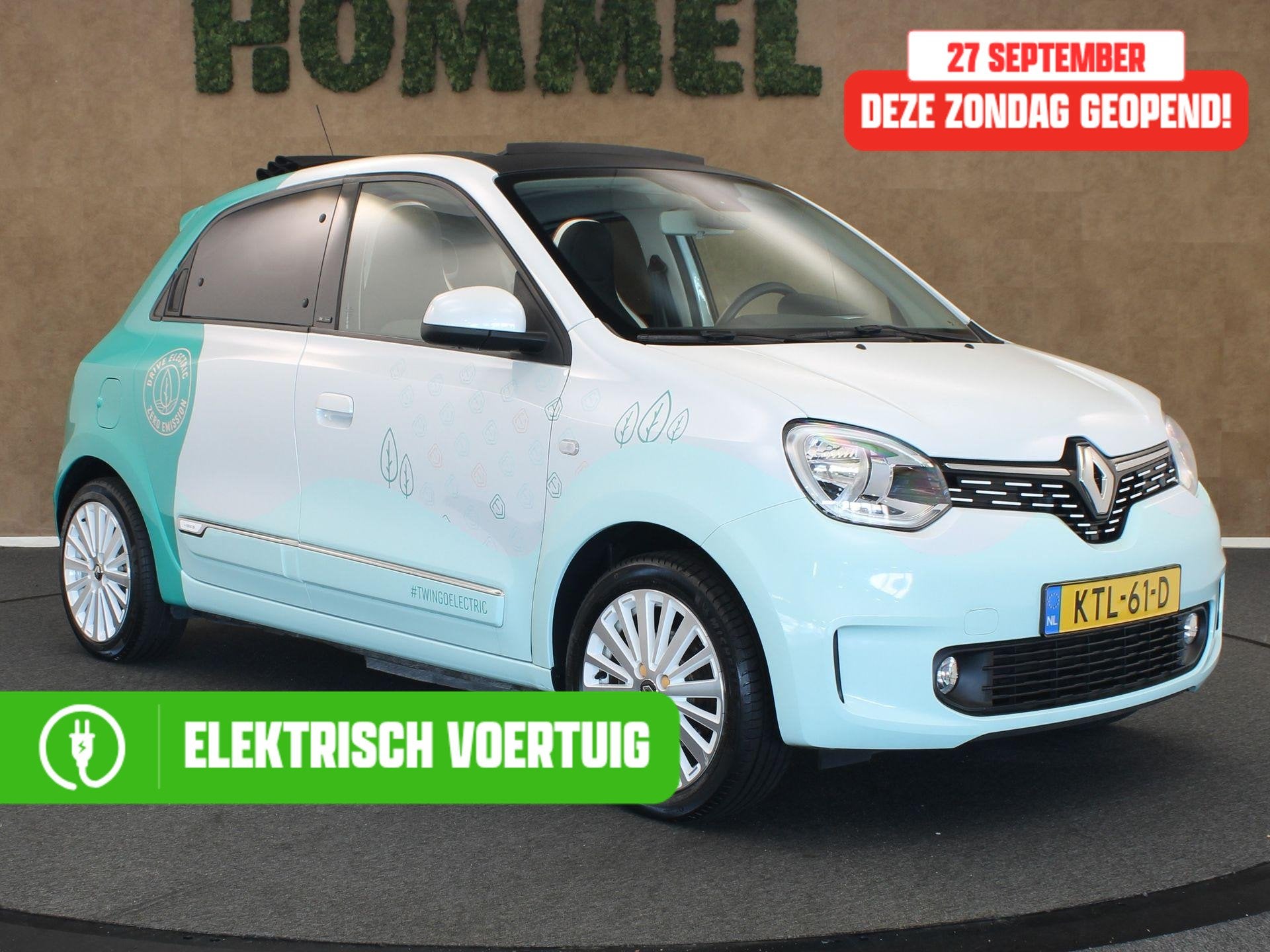 Renault Twingo Z.E. R80 Série Limitée Vibes CABRIO DAK - P, Auto's, Automaat, Gebruikt, 22 kWh, Wit