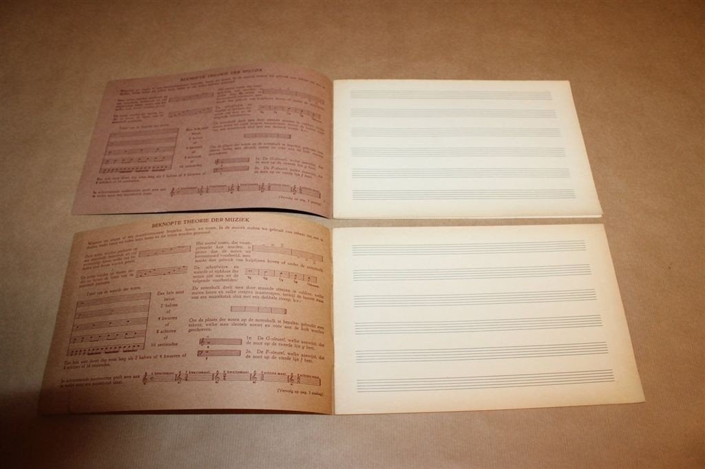 2 Muziekboekjes ca. 1965 — Muziektheorie & Notenbalken, Ophalen of Verzenden, Gelezen, Artiest