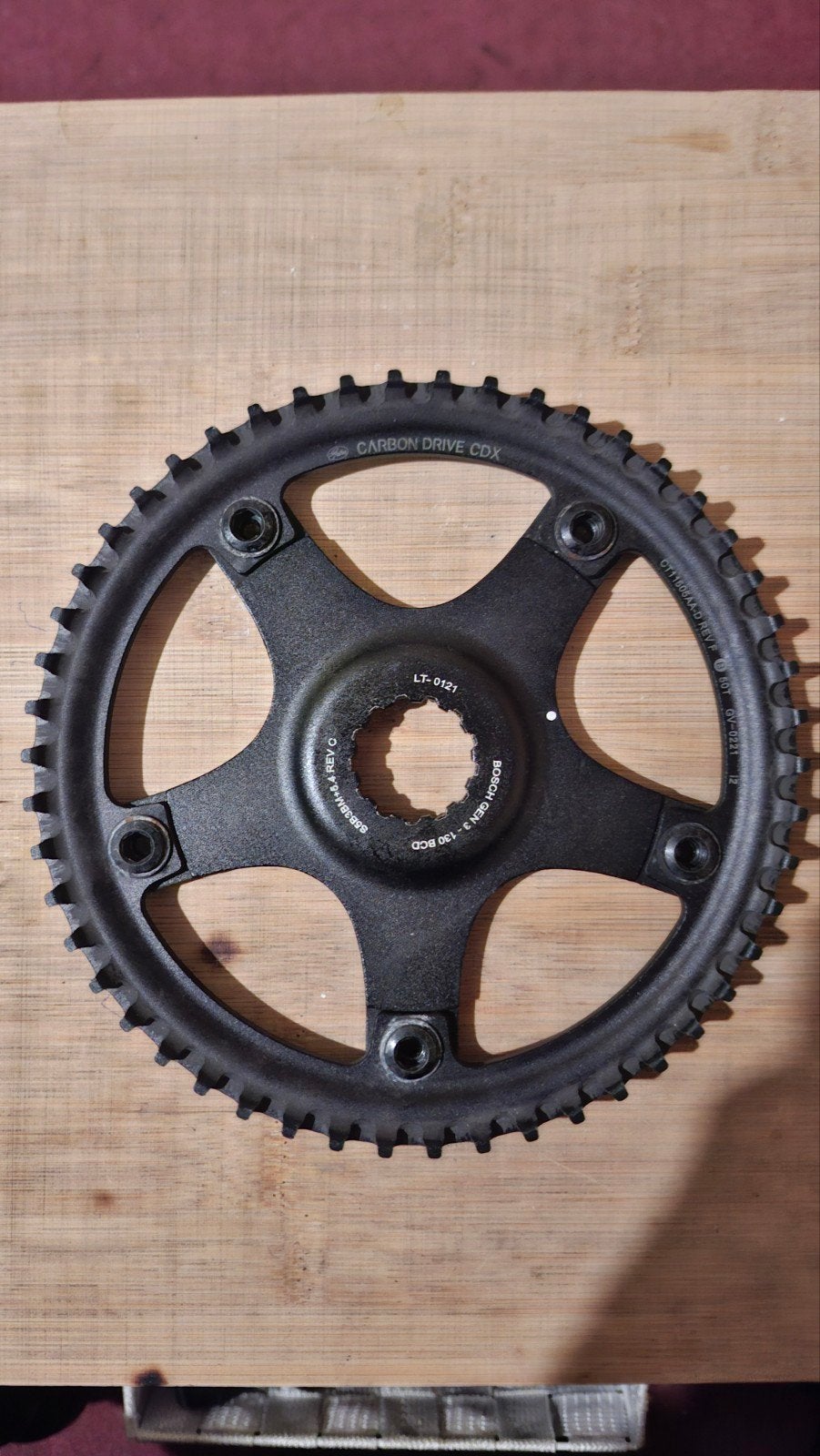 Gates Carbon Drive CDX Kettingblad Bosch Gen 3 50T, Elektrische fiets, Gebruikt, Ophalen of Verzenden, Derailleur of Ketting