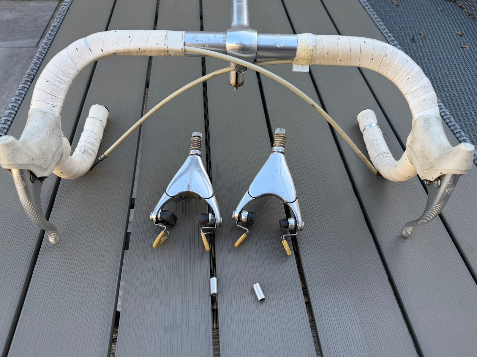 Campagnolo C Record Delta remmen set, Gebruikt, I, Stuur, Ophalen of Verzenden