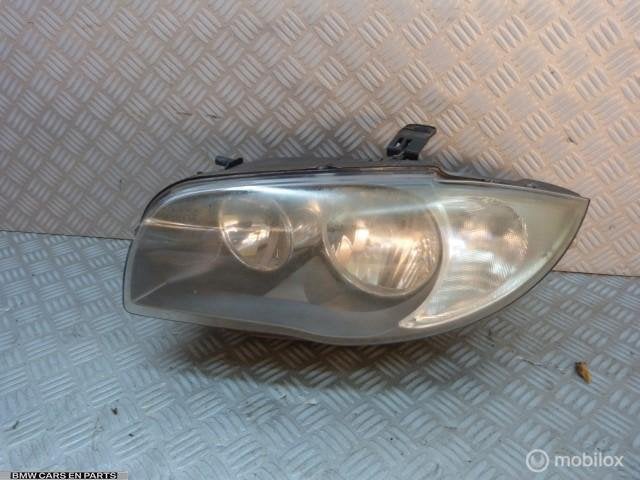Koplamp links BMW 1-serie E87 LCI  e88 e81 e81h7, Gebruikt, Ophalen of Verzenden, BMW, BMW