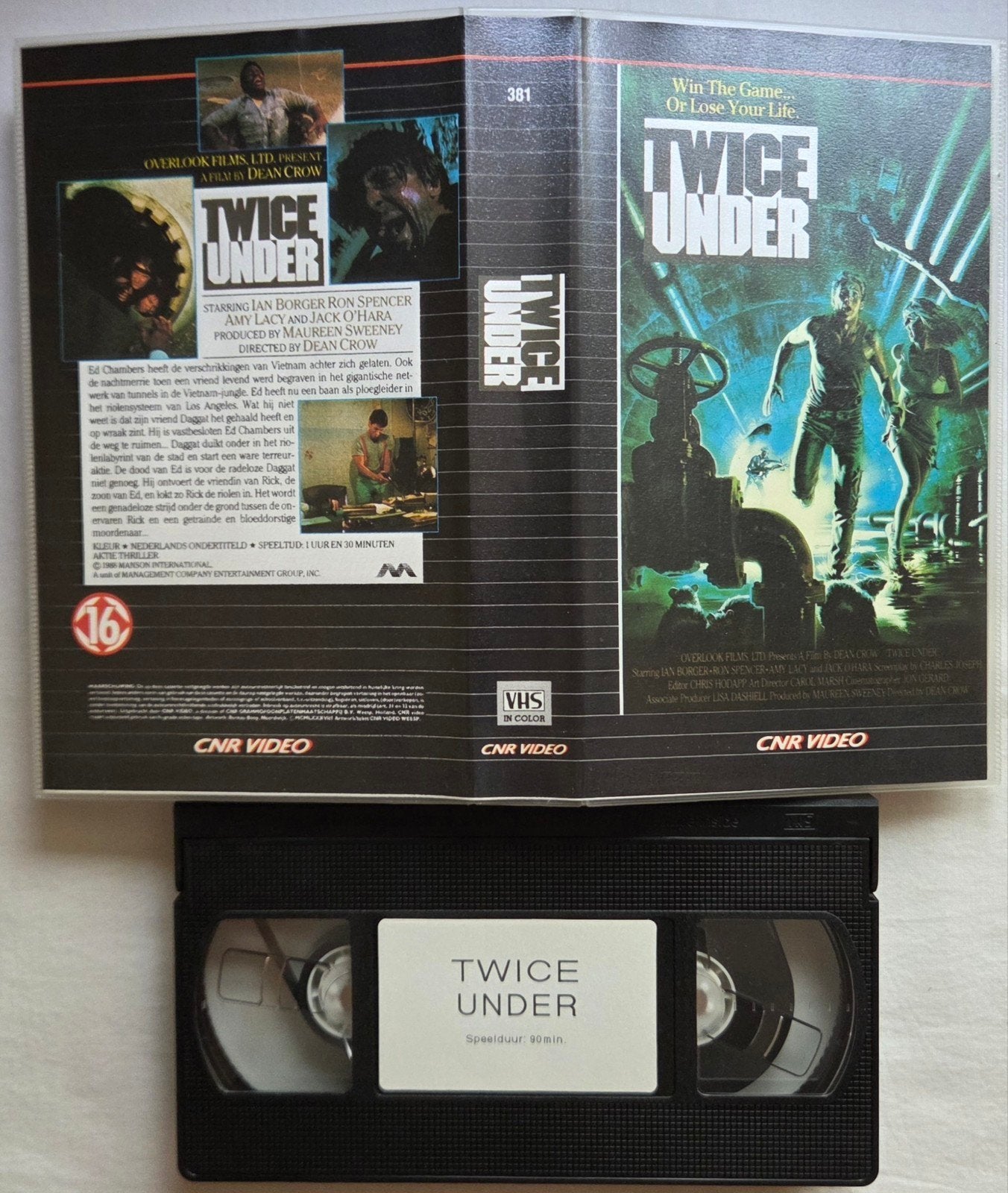 Twice Under VHS Actie, Vanaf 16 jaar, Ophalen of Verzenden, Gebruikt, Actie en Avontuur