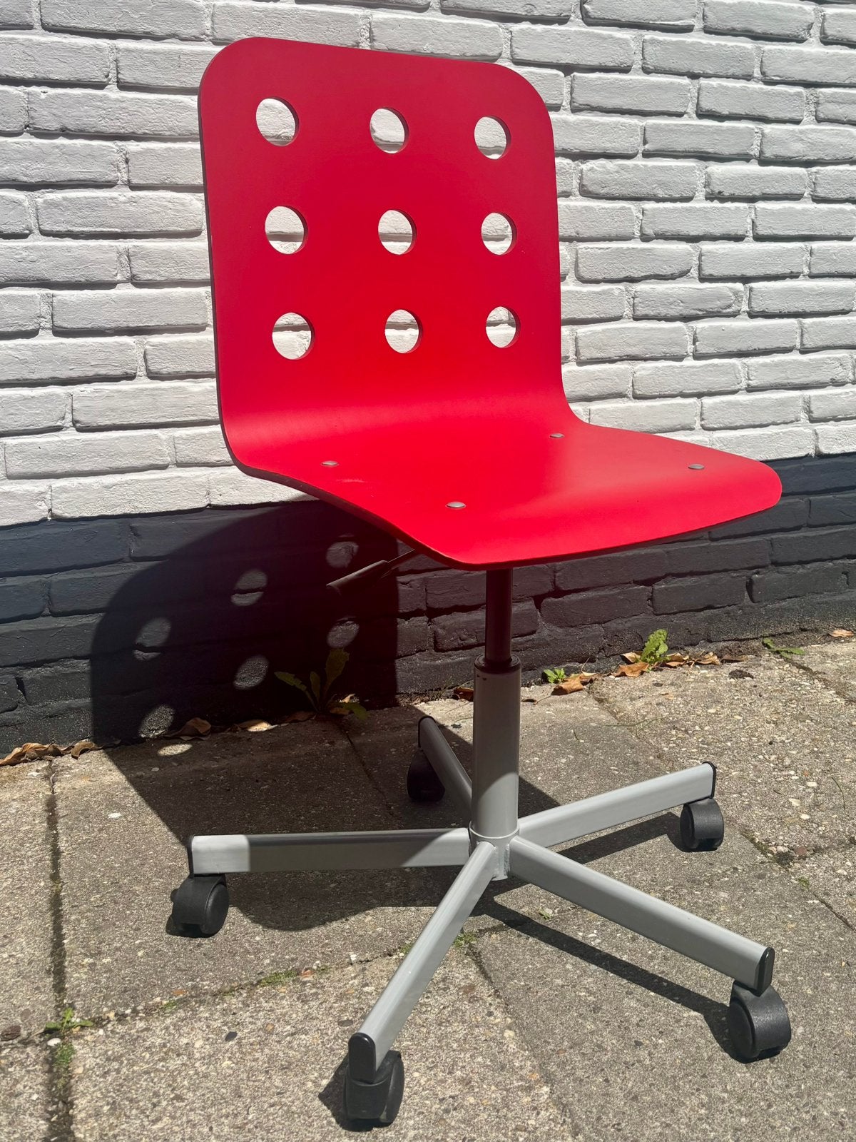 Bureaustoel Jules van IKEA, Ophalen, Gebruikt, Rood, Bureaustoel
