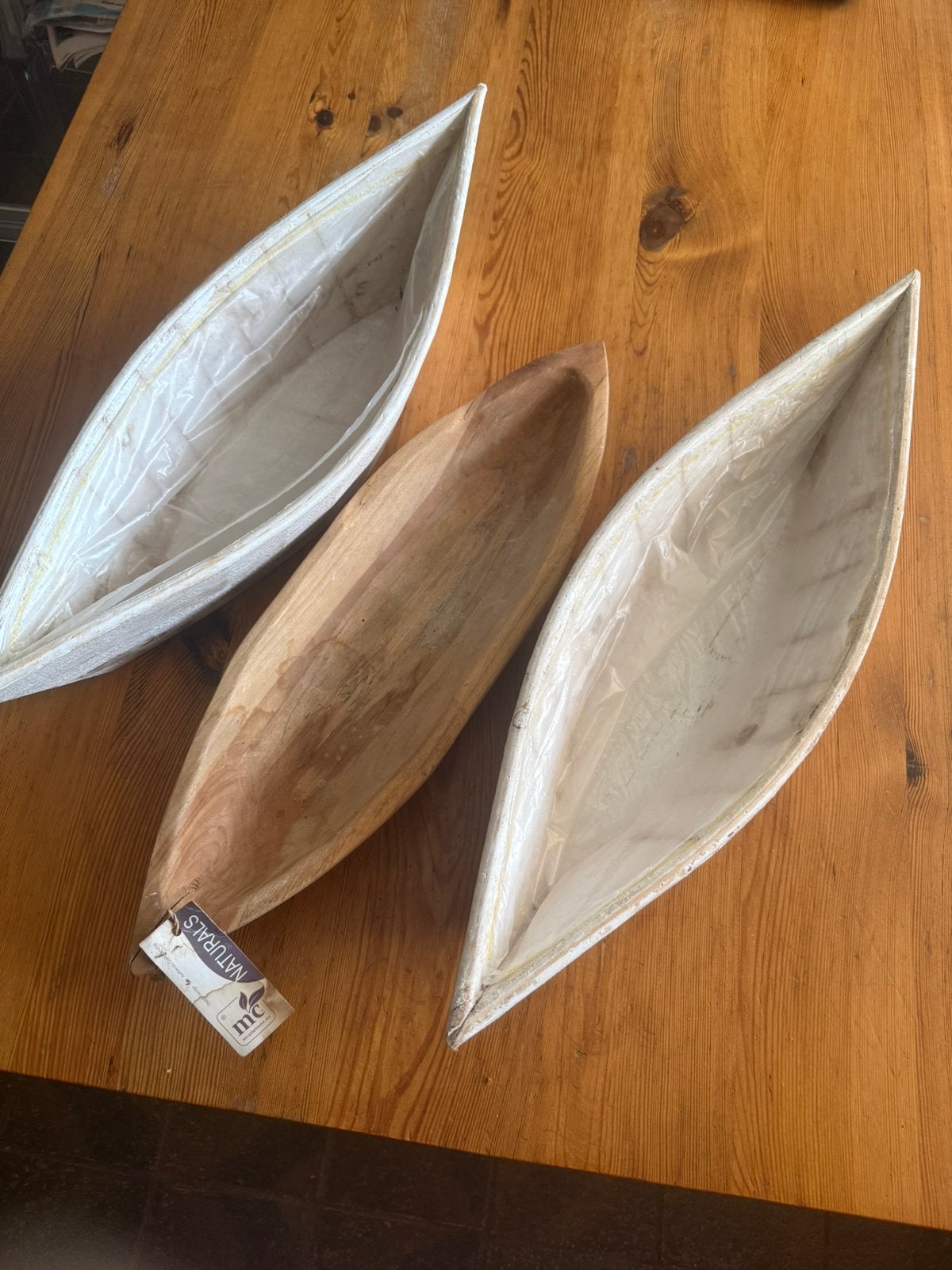 Bootjes houten plantenbakken, Ophalen of Verzenden, Zo goed als nieuw, Overige vormen, Hout