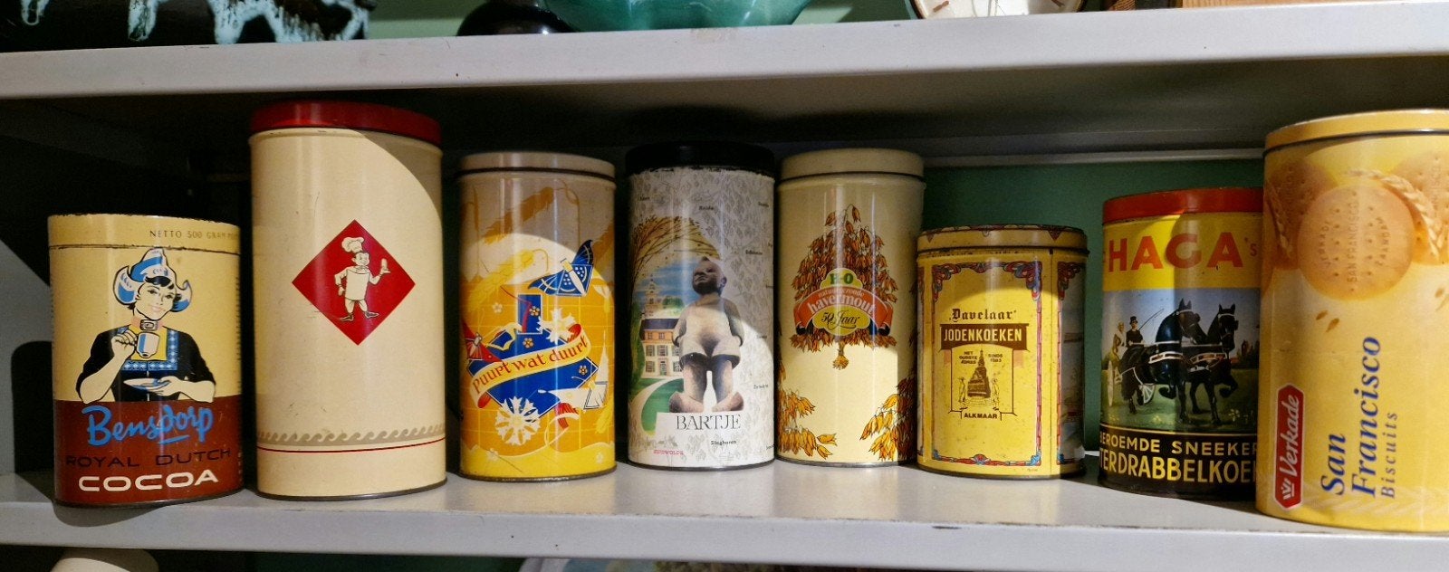 Vintage voorraadblikken - Diverse merken en ontwerpen, Ophalen of Verzenden