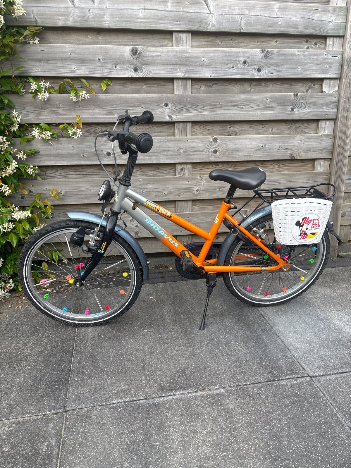 Batavus Fox Kinderfiets 20 inch - Oranje/Grijs, Fietsen en Brommers, Fietsen | Kinderfietsjes, Ophalen, Gebruikt, Velgrem, 16 tot 20 inch