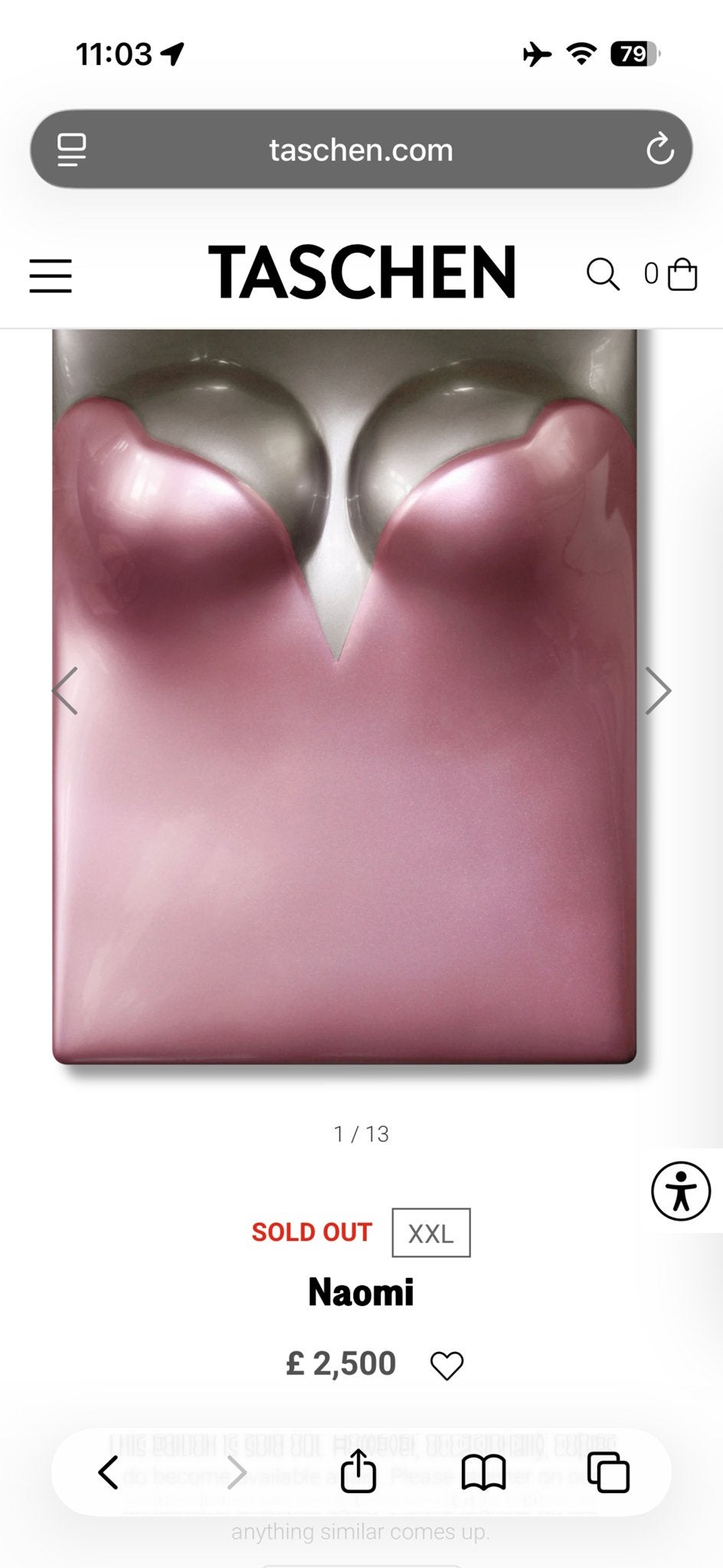 Naomi Campbell XXL Boek - Taschen SOLD OUT nieuw in de doos, Ophalen, Zo goed als nieuw, Europa overig