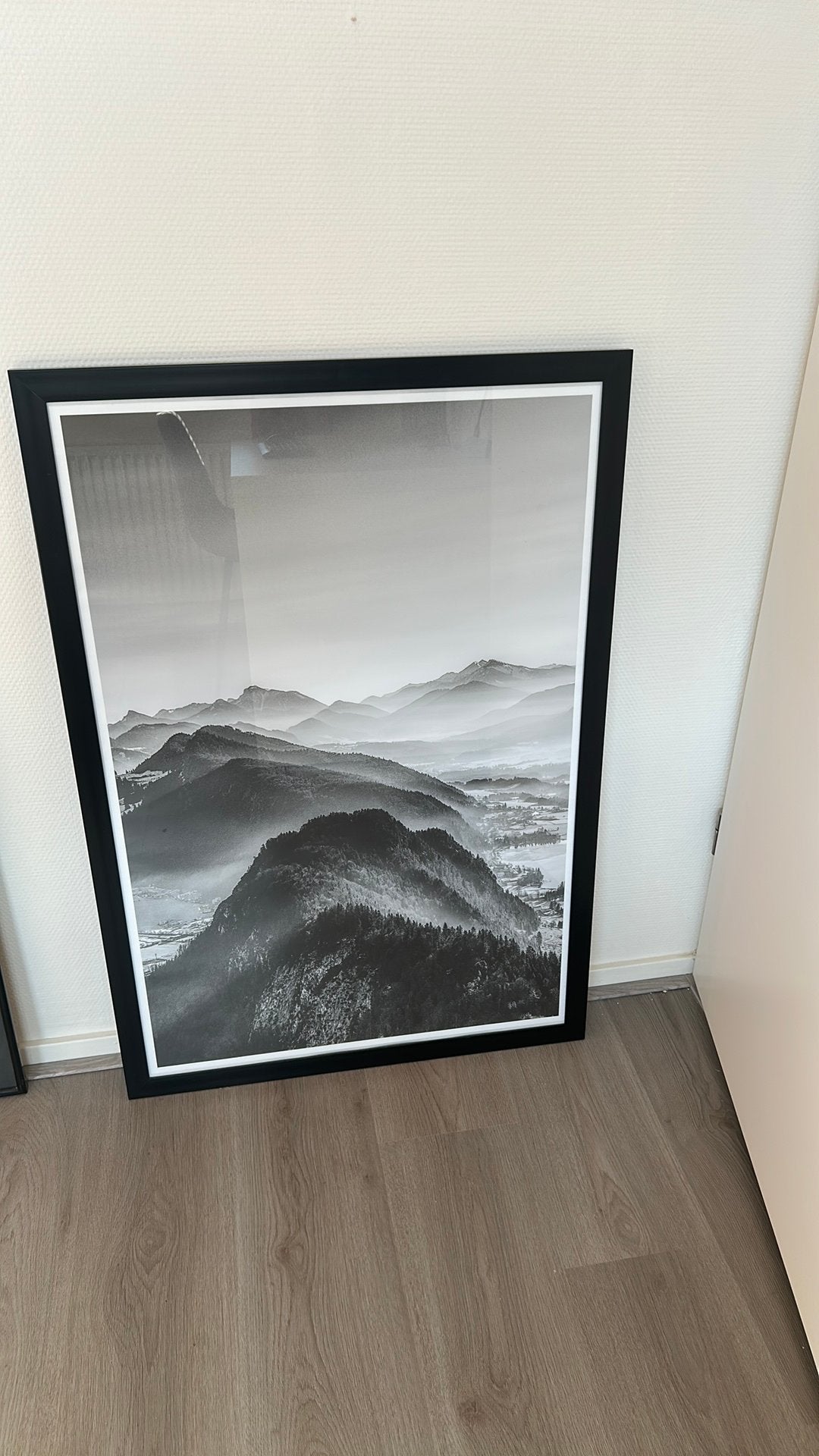 Lijst met poster (zelf te vervangen), Ophalen, Zo goed als nieuw, Foto of Poster