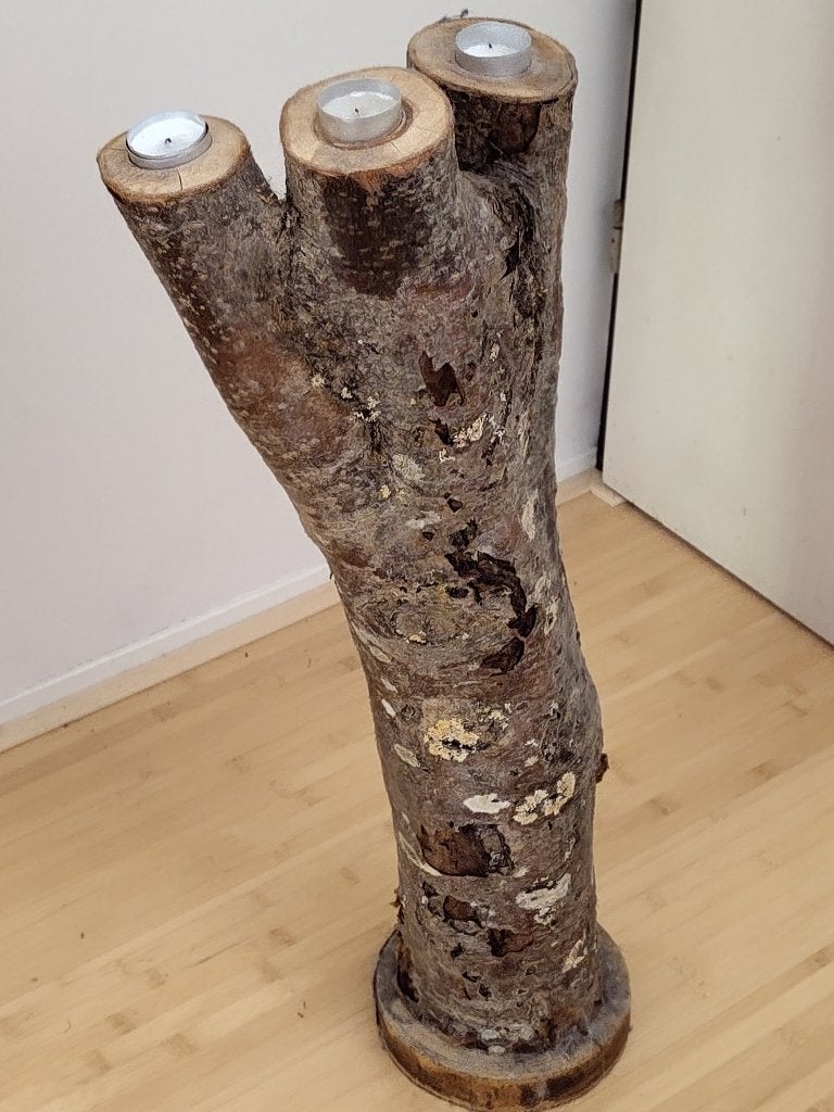 Stam met waxinelichtjes 75 cm, Ophalen, Overige materialen, Bruin, Zo goed als nieuw
