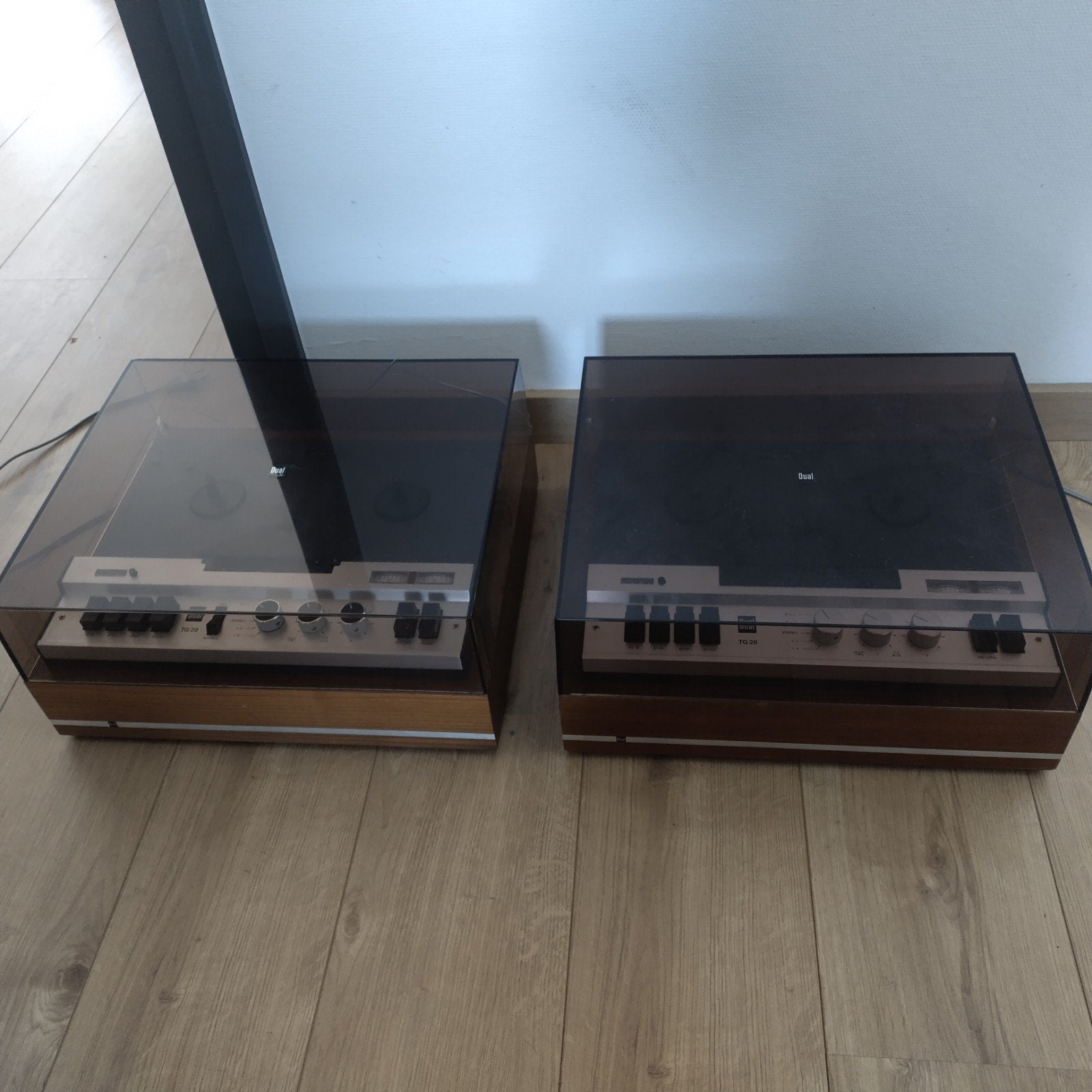 7 bandrecorders, dual, sony, Philips, aristona, grundig, Ophalen, Bandrecorder, Met stofkap
