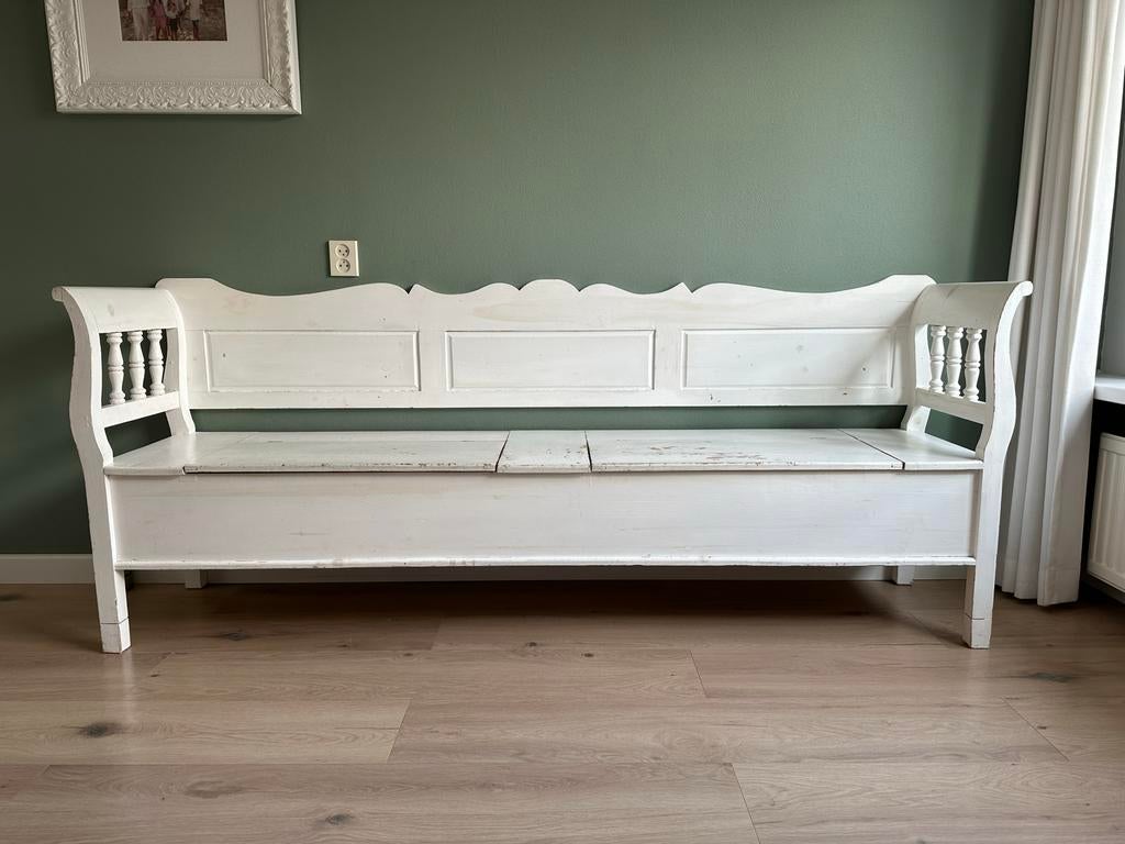 Witte klepbank, Ophalen, Gebruikt, Minder dan 75 cm, Landelijk