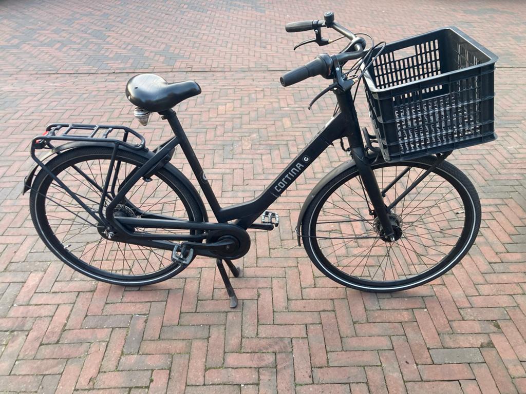 Cortina Common N7 57cm - Stadsfiets met Voordrager, Versnellingen, 56 cm of meer, Zo goed als nieuw, Ophalen