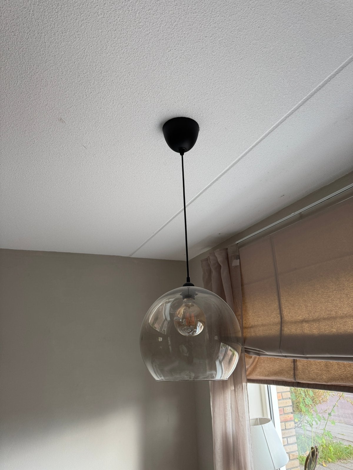 Ikea glazen bol hanglamp, Ophalen, Zo goed als nieuw