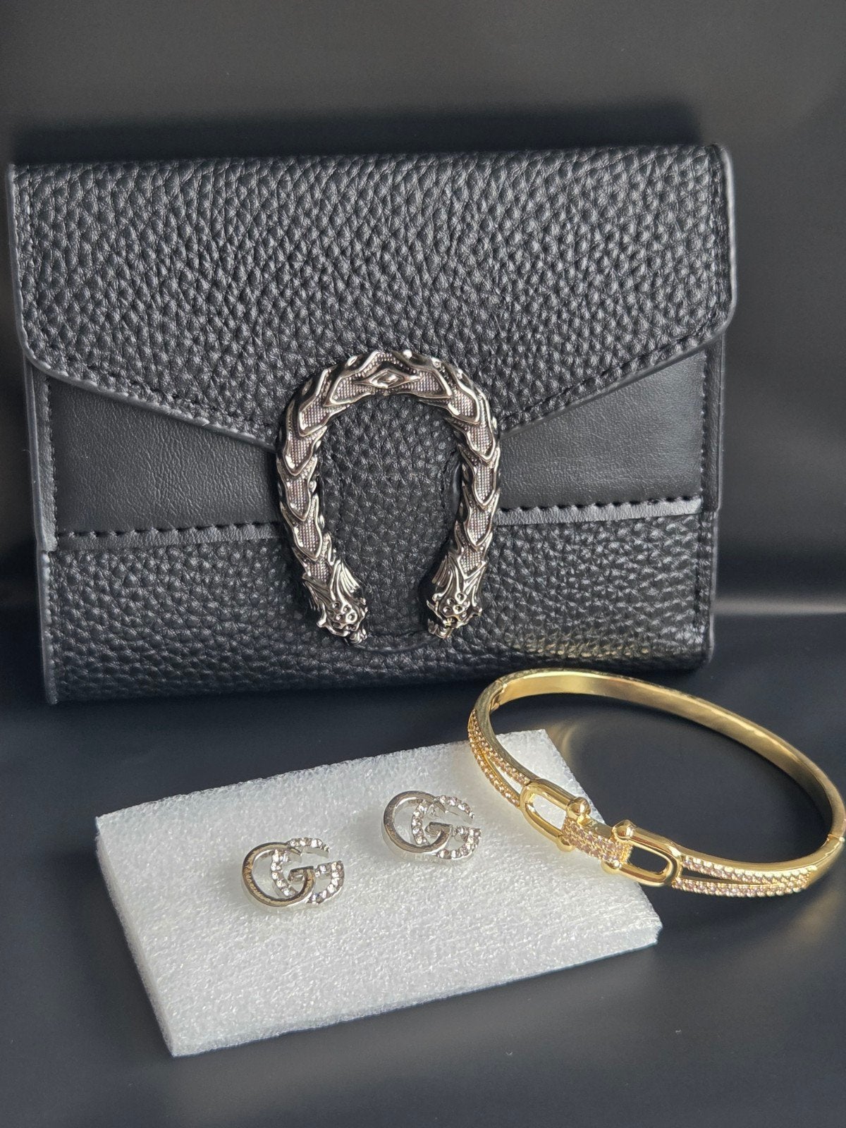 Gucci giftset €20, Sieraden, Tassen en Uiterlijk, Portemonnees, Ophalen of Verzenden, Nieuw, Zwart, Overige merken