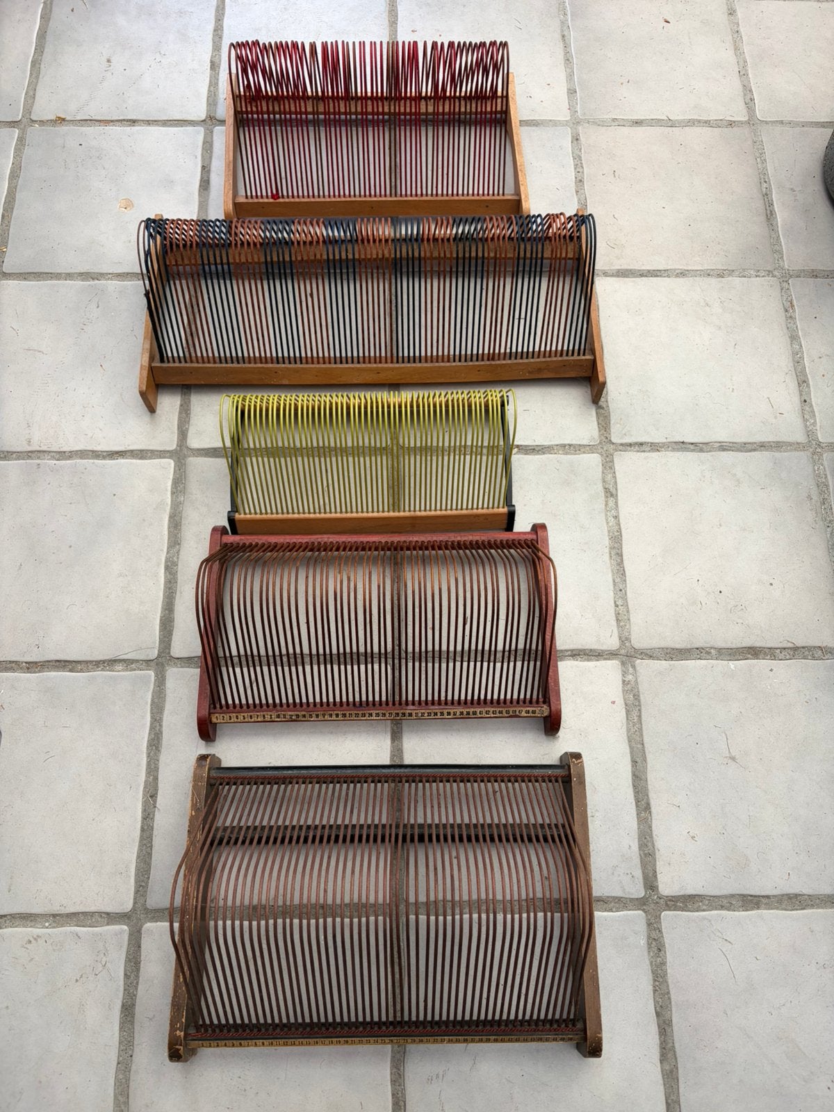 Vintage single rekjes, kan ook voor lp’s wel ophalen., Ophalen, Gebruikt, 7 inch