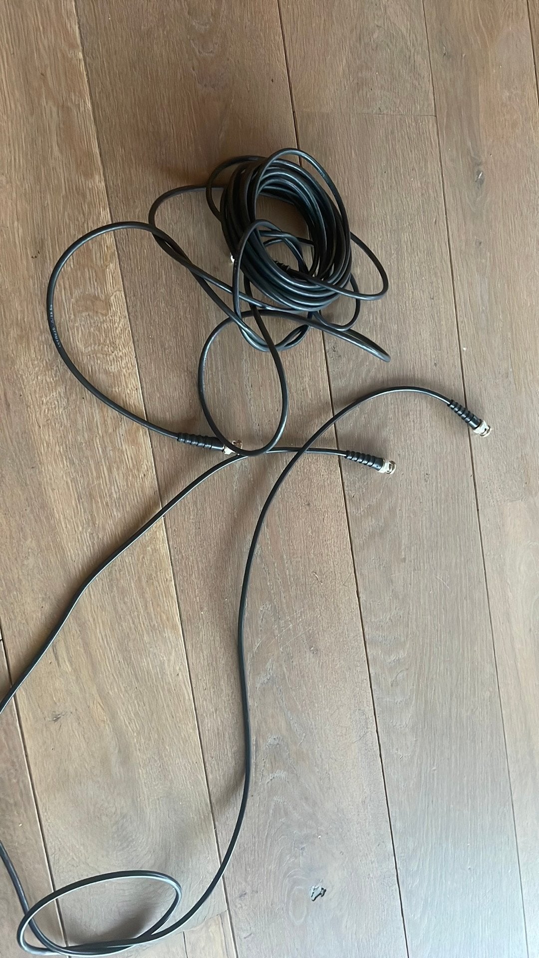 2x rg58 coax kabels, Audio, Tv en Foto, Audiokabels en Televisiekabels, Ophalen of Verzenden, Zo goed als nieuw, Minder dan 2 meter
