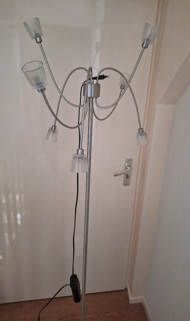 Vloerlamp, Ophalen of Verzenden, Gebruikt, Glas, 150 tot 200 cm