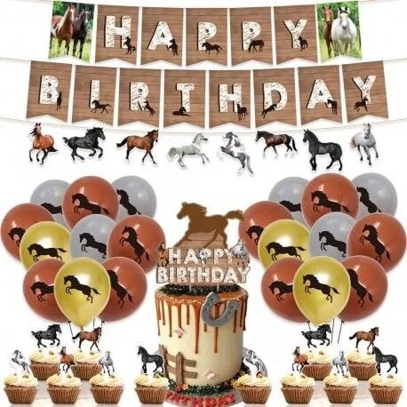 20-delige paarden ballonnen set, Dressuur, Nieuw, Ophalen of Verzenden, Struikheide 64,3069lj,Rotterdam