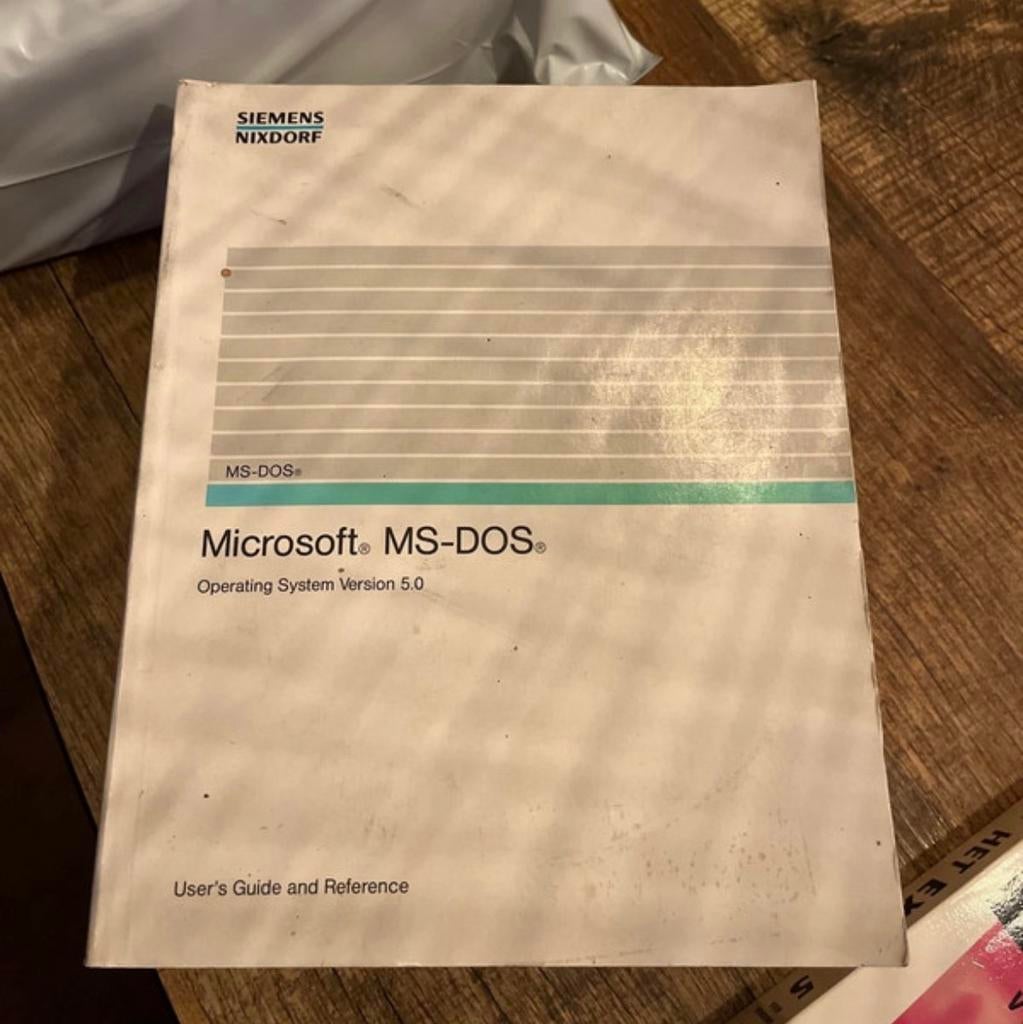 Siemens Nixdorf Microsoft MS-DOS 5.0 Gebruikershandleiding, Computers en Software, Vintage Computers, Verzenden