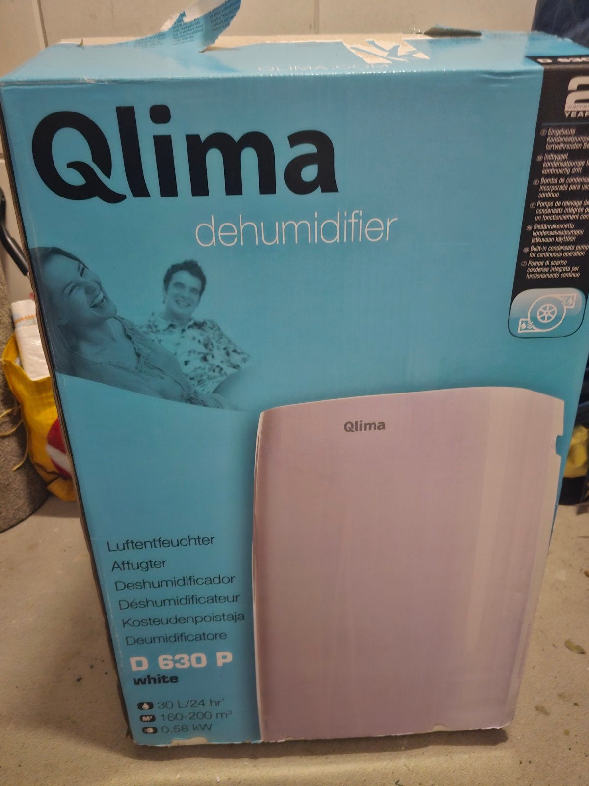 Qlima D 630 P Luchtontvochtiger - Zo goed als nieuw, Ophalen, Zo goed als nieuw, Luchtontvochter