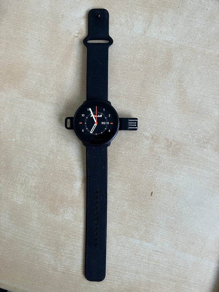 Polar Unite horloge, Zwart, Zo goed als nieuw, Android, POLAR