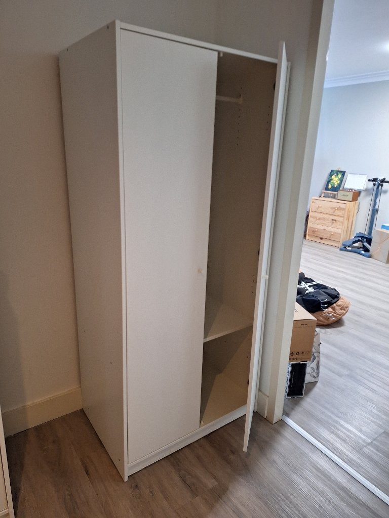 IKEA KLEPPSTAD Kledingkast 79x55x176 cm, Ophalen, Met deur(en), 50 tot 100 cm, Zo goed als nieuw