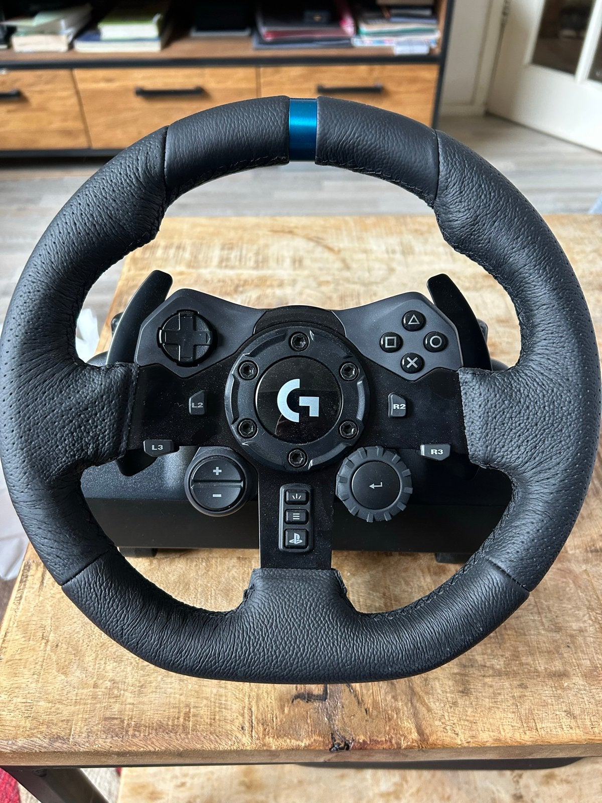 Logitech G923 racestuur en pedalen voor PS5/PS4/PC, Spelcomputers en Games, Ophalen, Racestuur, Force feedback, PlayStation