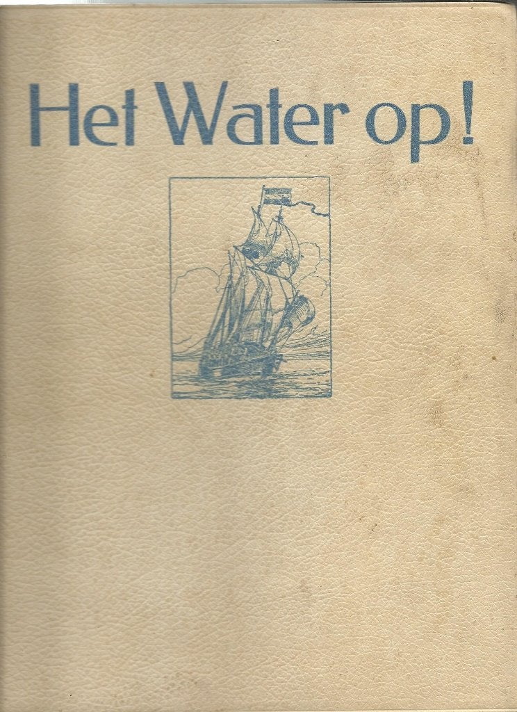 Plaatjesalbum Het Water Op van Droste Cacao, Haarlem 1938, Ophalen of Verzenden, Gelezen, H.C.A. van Kampen, Plaatjesalbum