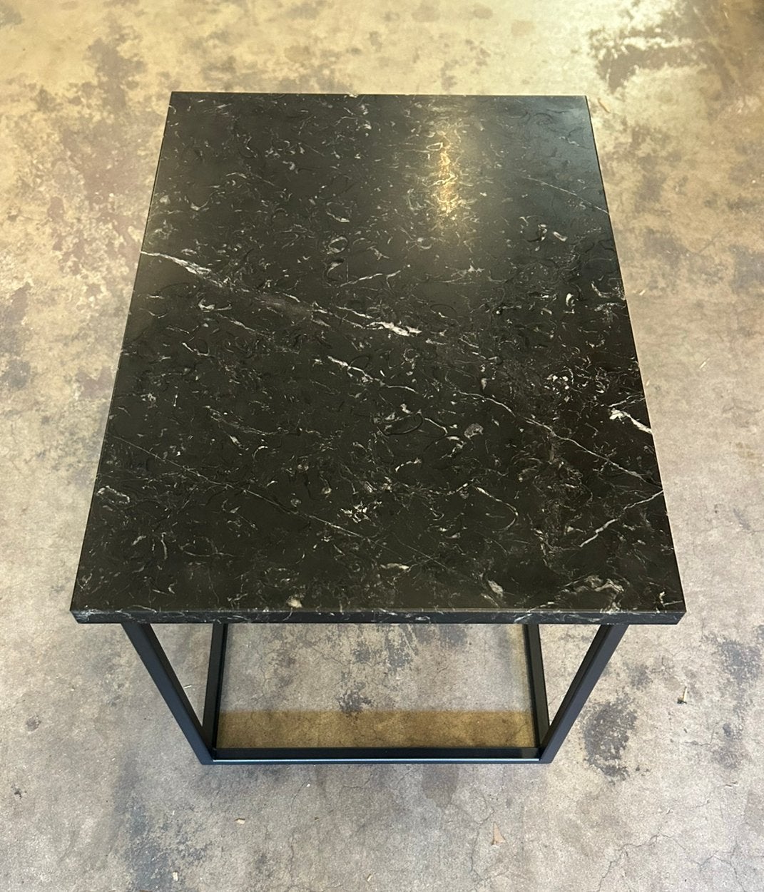 Marmeren Salontafel Zwart Nero Marquina 40x56,5 cm, Overige materialen, Minder dan 50 cm, Marmer, 50 tot 100 cm
