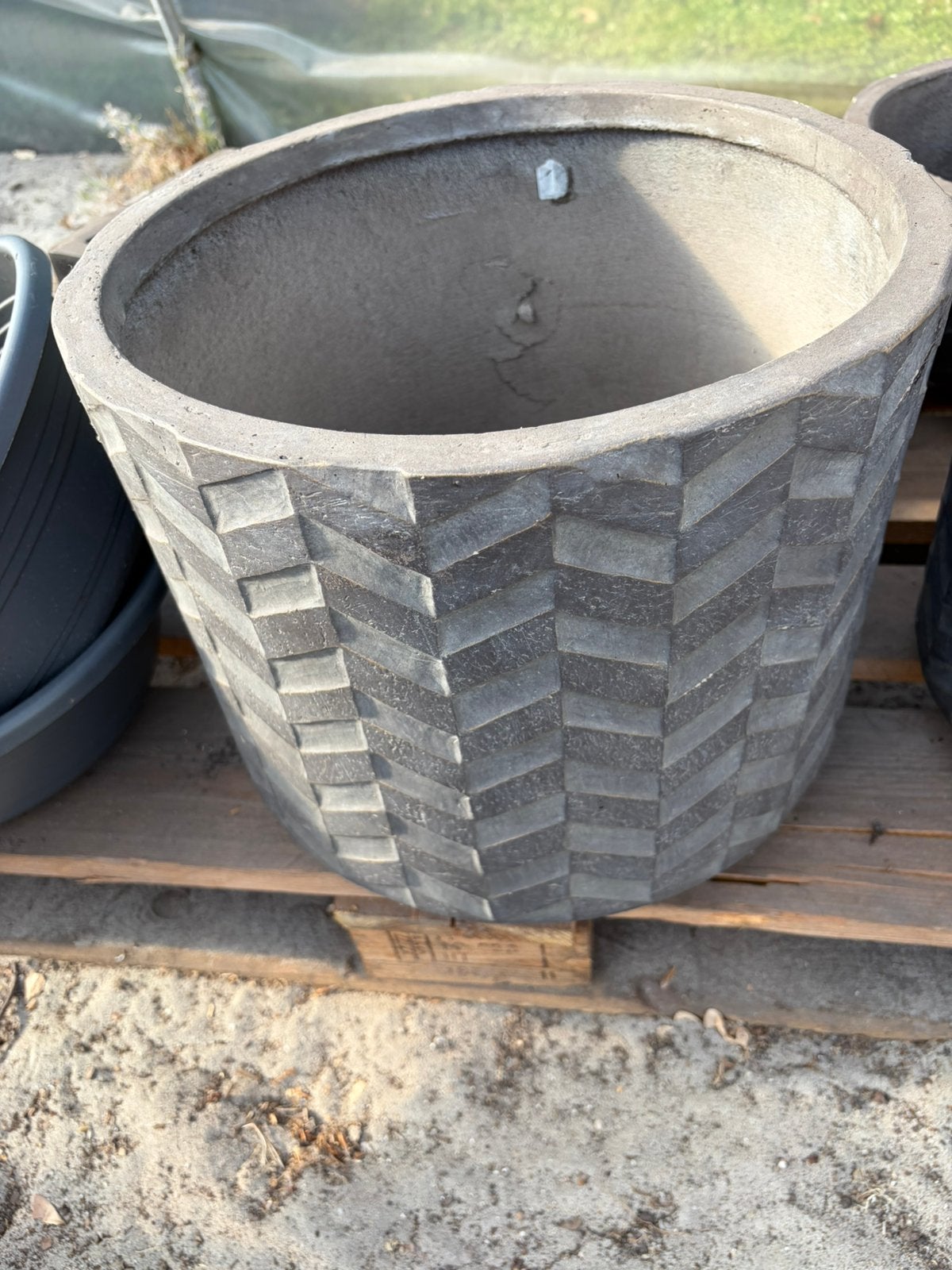 Bloempot nieuw, Ophalen, Kunststof, Minder dan 30 cm, Rond