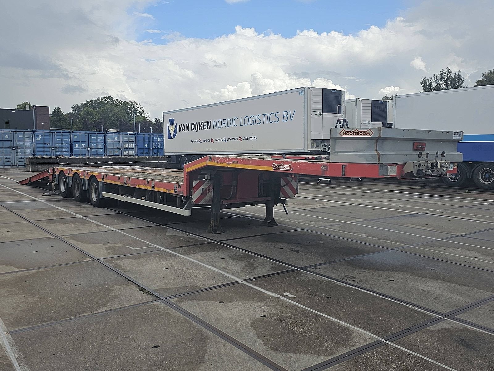 NOOTEBOOM MCOS-48-03 3 ASSEN GEDWONGEN GESTUURD, 3X HYDRAULI, Overige kleuren, Bedrijf, Aanhangers en Opleggers, Te koop