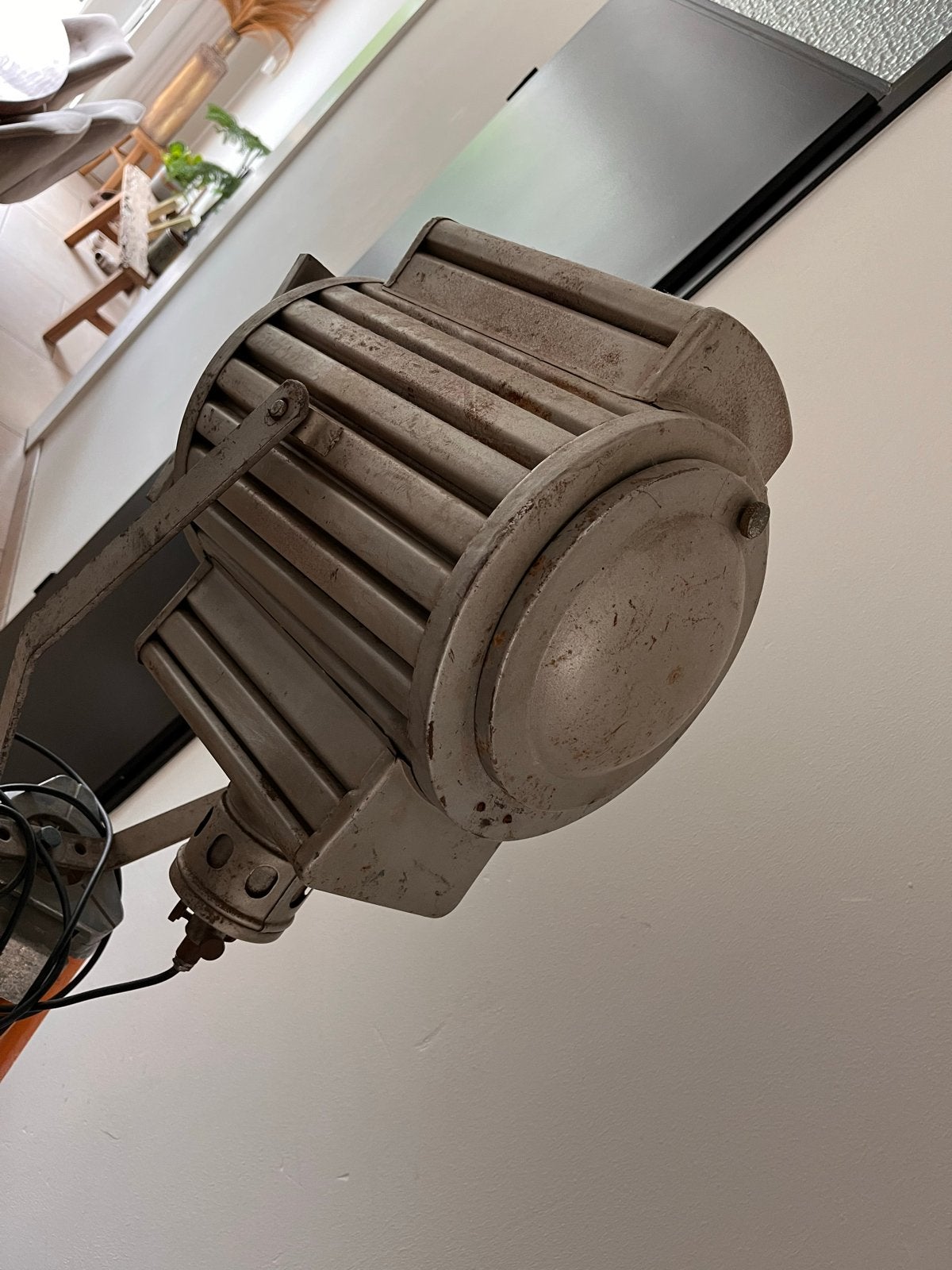 Vintage industriële lamp uniek!, Ophalen of Verzenden