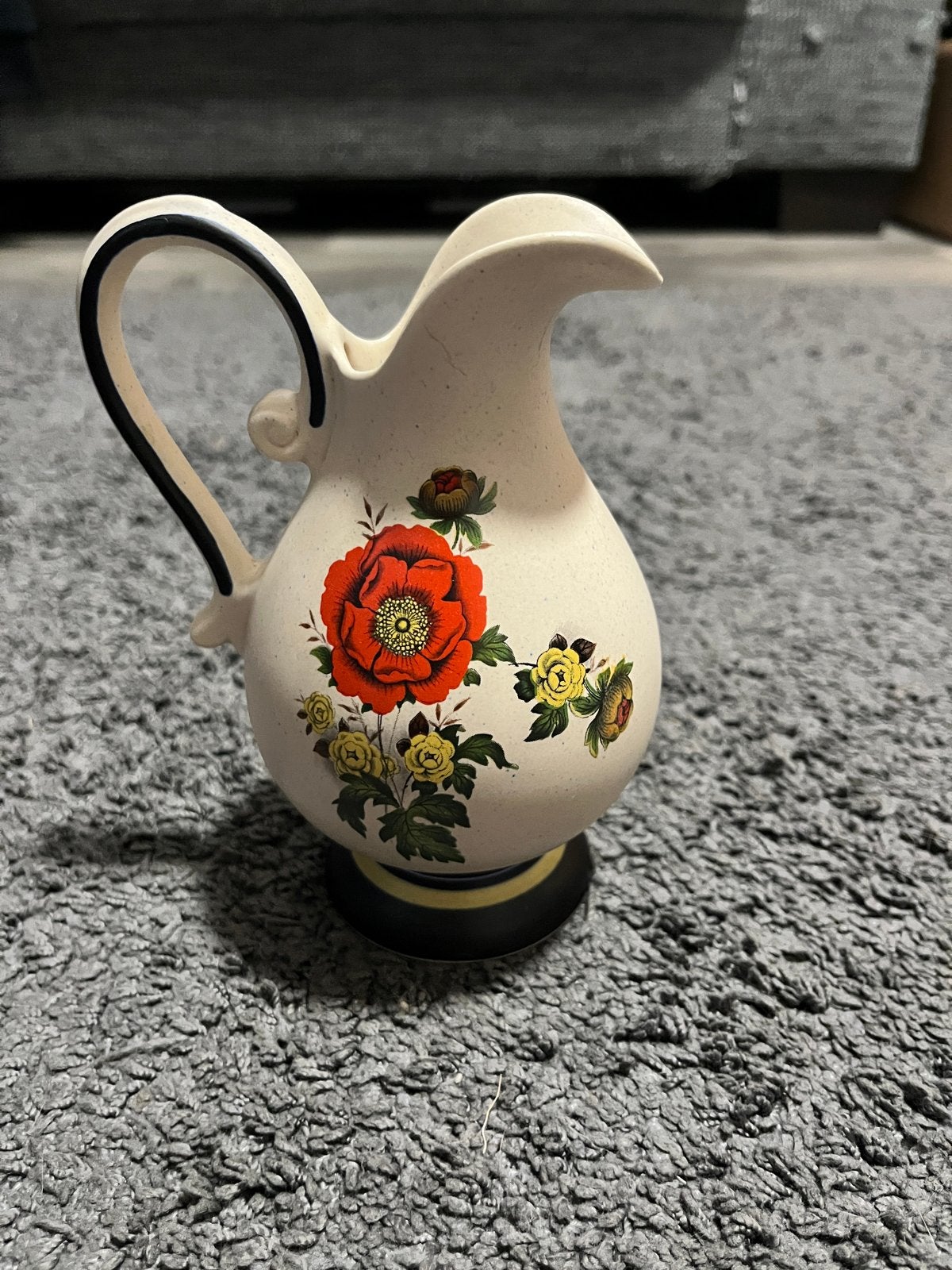 Modica Gouda-plateel Handwerk Holland kan met bloemmotief, Antiek en Kunst, Antiek | Keramiek en Aardewerk, Ophalen of Verzenden