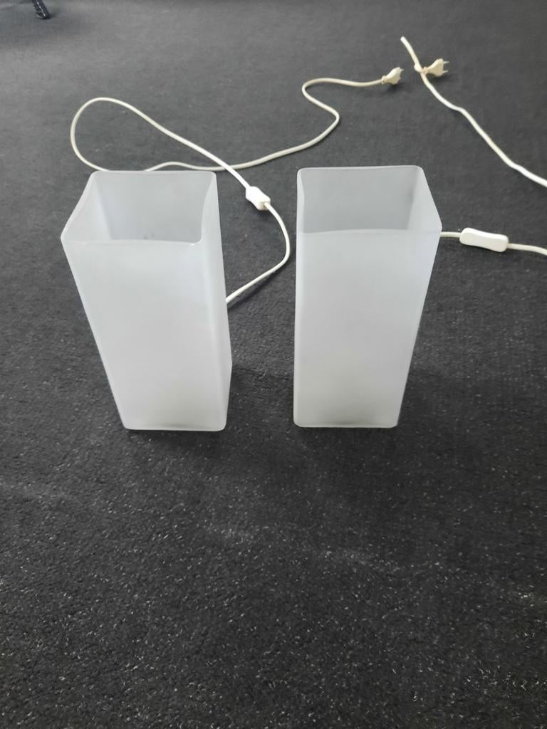 Ikea schemerlampjes van melkglas, Ophalen of Verzenden