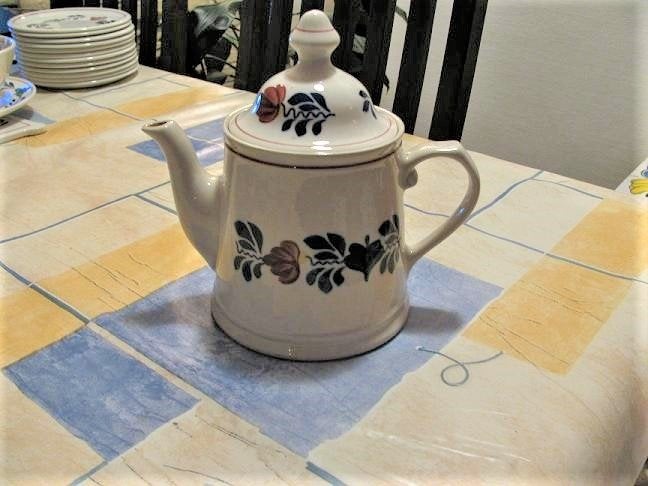 Boerenbont theepot / koffiepot classic Boerenbond, Huis en Inrichting, Keuken | Servies, Gebruikt, Overige typen, Boerenbont, Aardewerk