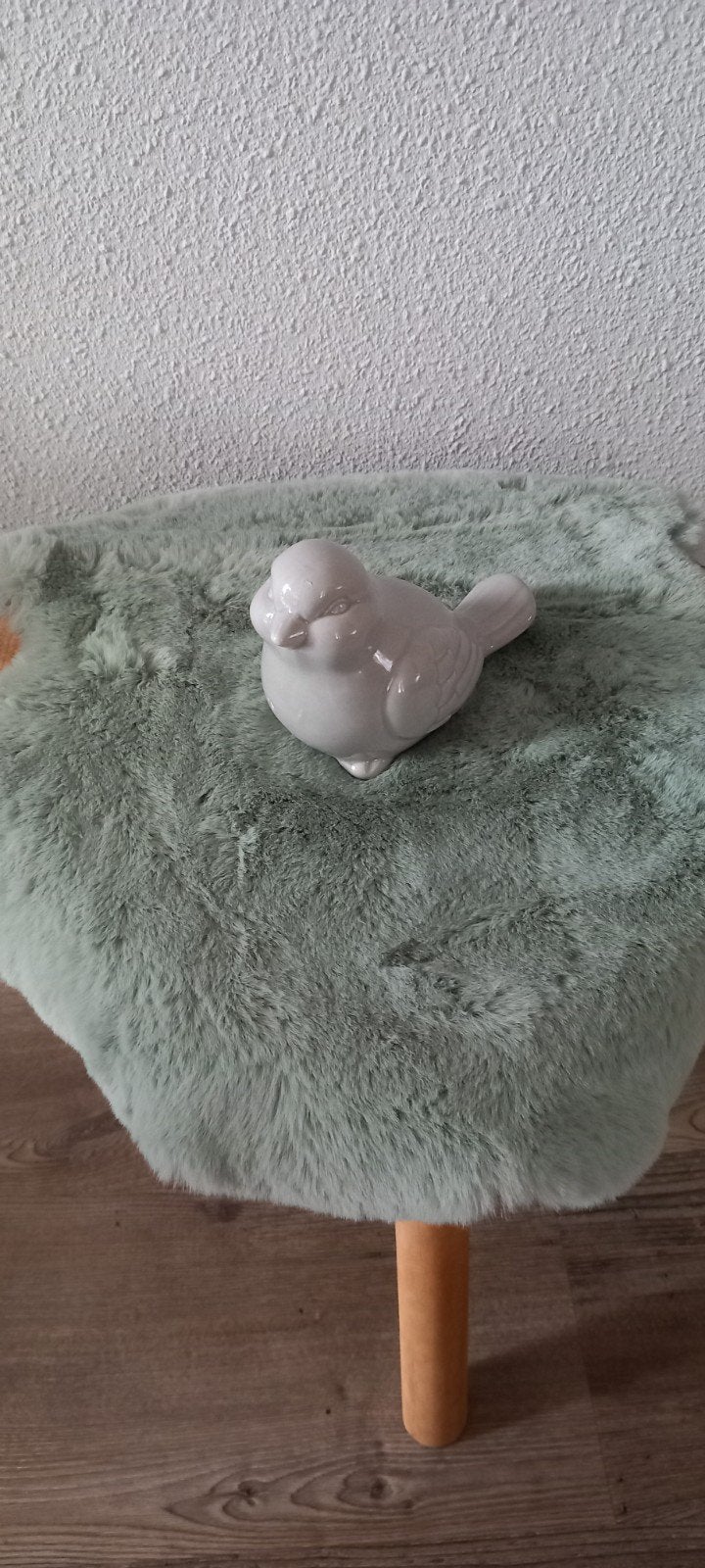 Decoratieve vogel van keramiek, Huis en Inrichting, Ophalen, Zo goed als nieuw, Modern, Wit