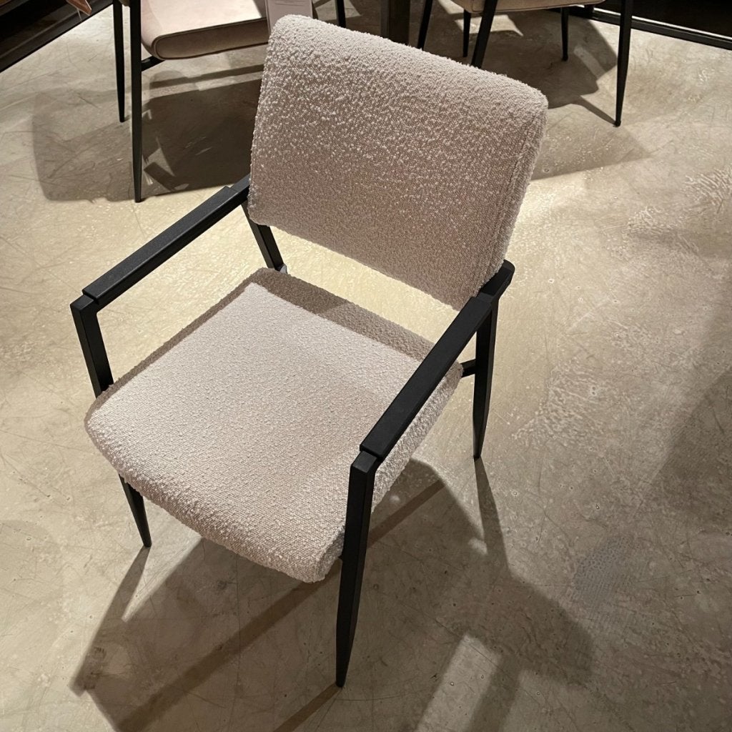 Jisca Armstoel Stof Touch Pearl Set van 4 - Pronto Wonen, Huis en Inrichting, Stoelen, Niet ingevuld, Niet ingevuld, Niet ingevuld
