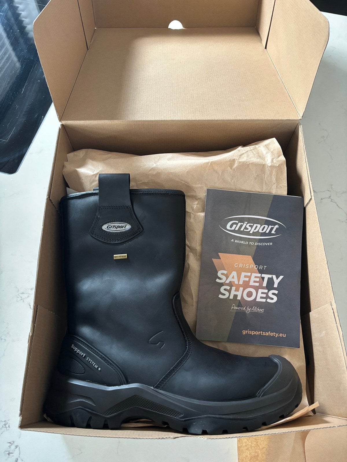 Grisport Waterproof Werklaarzen Heren – Maat 44 – Nieuw, Doe-het-zelf en Verbouw, Ophalen of Verzenden, Nieuw