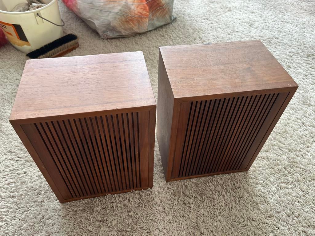 Retro geluidsprekers, Audio, Tv en Foto, Luidsprekers, Overige typen, Zo goed als nieuw, Minder dan 60 watt, Ophalen