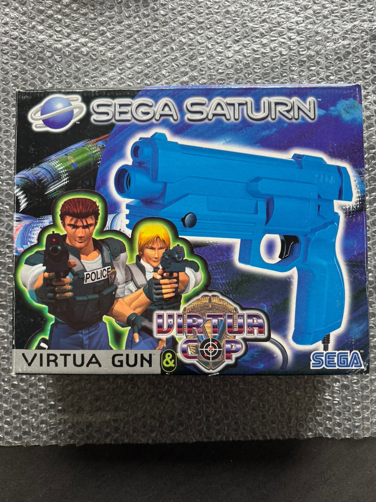 Virtua Gun en Virtua cop Sega Saturn Compleet, Ophalen of Verzenden, Zo goed als nieuw, Met 1 controller, Saturn of Dreamcast