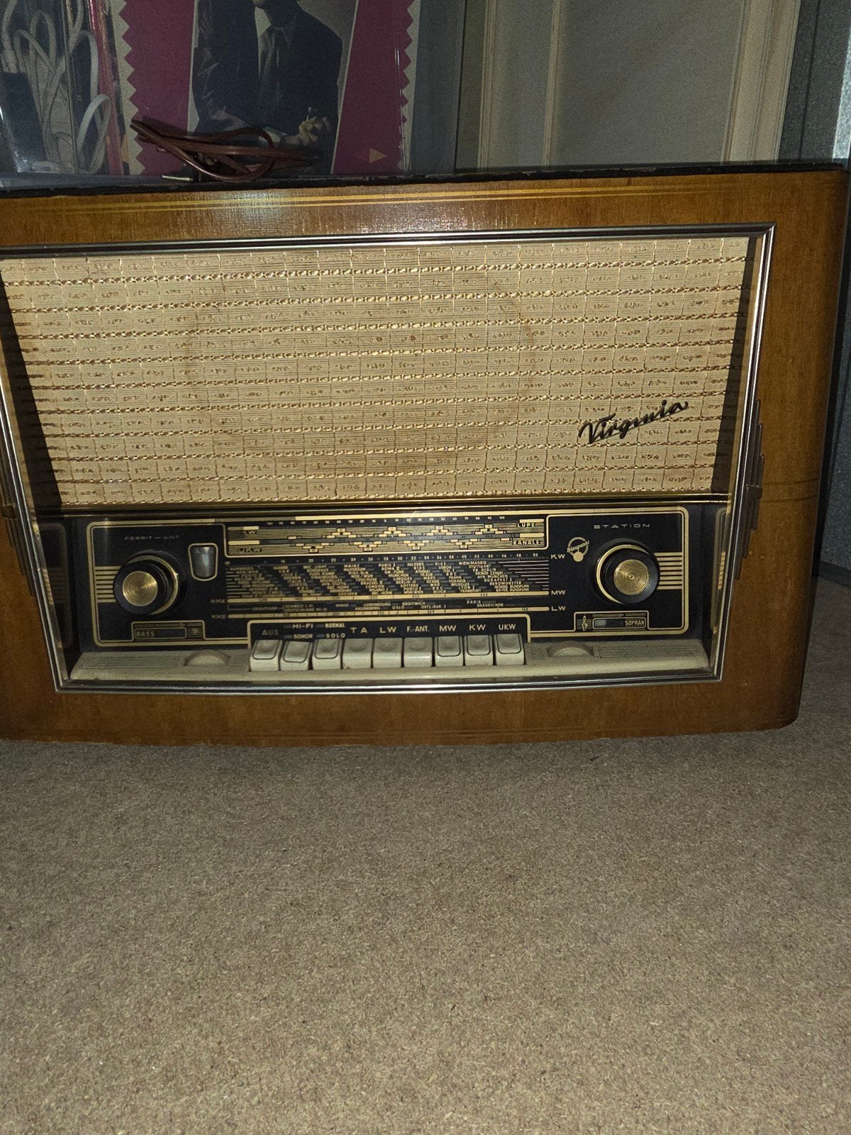 Oude werkende radio., Audio, Tv en Foto, Ophalen, Gebruikt, Radio