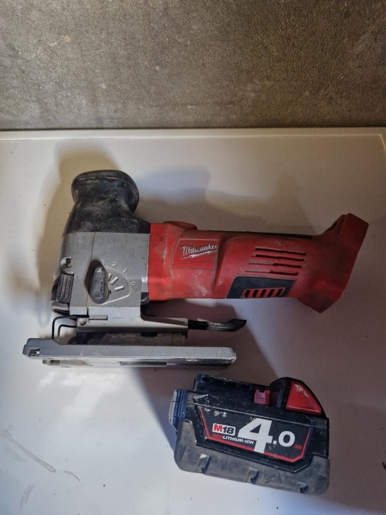 Milwaukee decoupeerzaag HD18JSB, Ophalen of Verzenden, Zo goed als nieuw, 30 tot 70 mm
