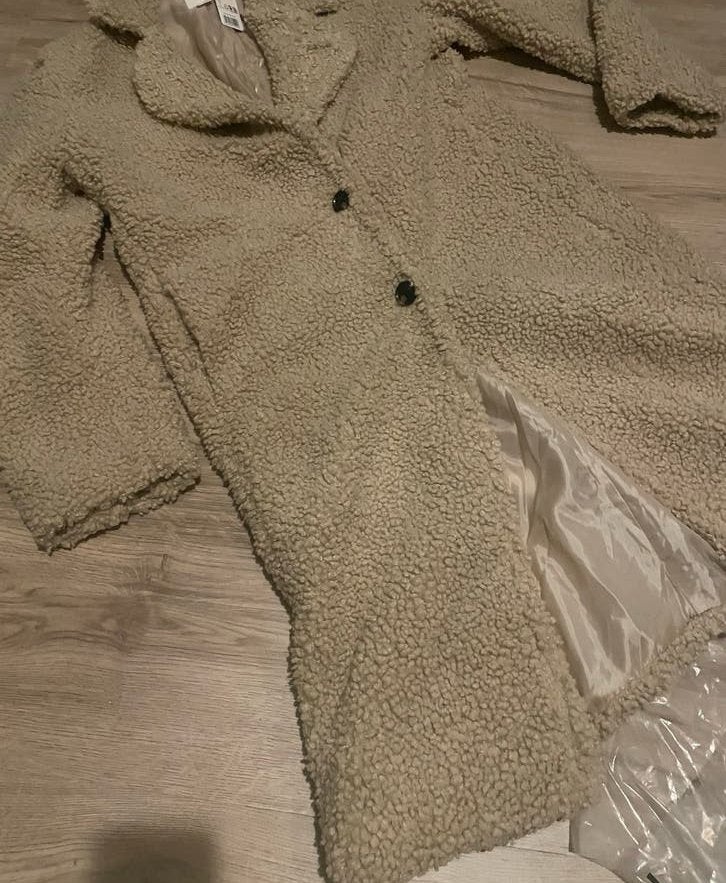 Nieuwe Teddy Jas - Beige Zandkleur - Maat S 36/38, Kleding | Dames, Jassen | Zomer, Ophalen of Verzenden, Nieuw, Maat 38/40 (M)